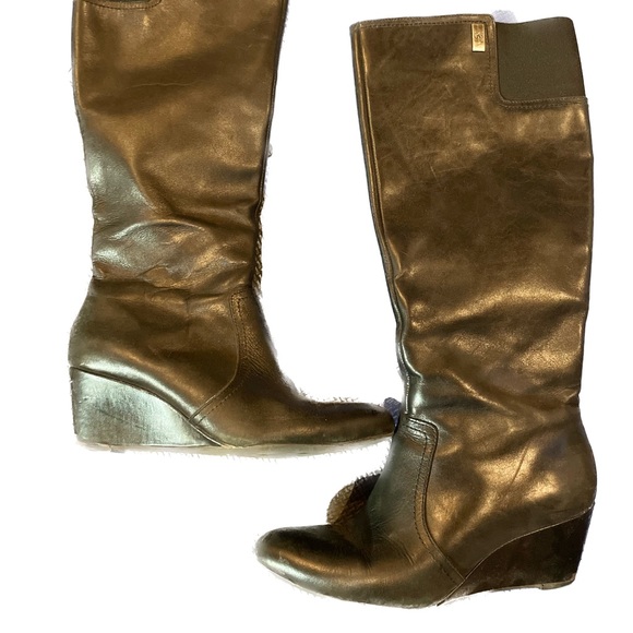 Anne Klein Iflex Women’s Knee High Boots Size 6.5 Akedenia Leather. - Picture 2 of 6